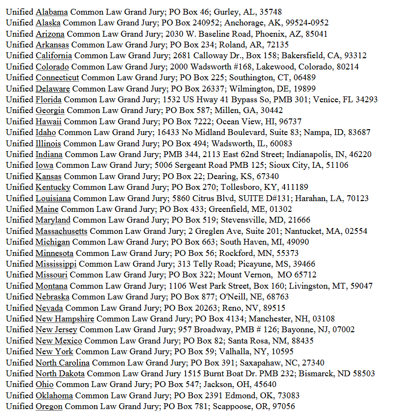 grand juries common law