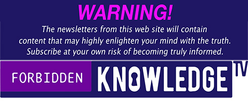 EMail Sign up Header for ForbiddenKnowledgeTV